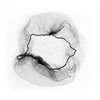 Film and TV Disc Hair Supplies Special High Elastic Invisible Hair Net Fine Mesh Wig Protecting Disc Head Mesh Cover Meatball Head
