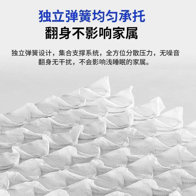 Blue Memory Box Mattress Soft Sponge Light Mattress Roll Pack Independent Spring Mattress Thickened Latex Mattress