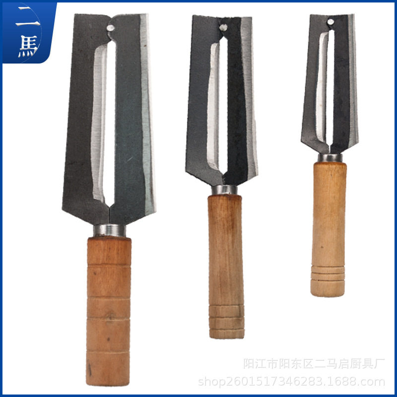 Wholesale Carbon Steel Sugarcane Peeling Knife Stainless Steel Peeler Sugarcane Knife Grater Fruit Vegetable Pineapple Knife