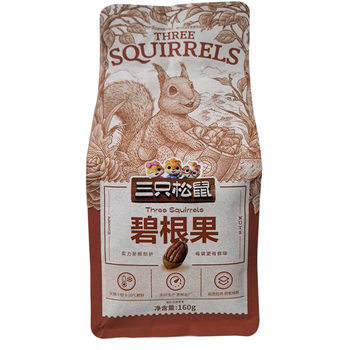 Three squirrels bigroot fruit 160 g/bag nutrition nuts cream flavor longevity fruit dried fruit postage a generation of hair