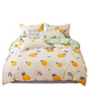 Washed cotton bed four-piece set spring and summer quilt cover sheets student dormitory single three-piece set Nantong home textile wholesale