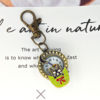 Cute Hollow Alloy Pendant Watch Poker Retro Pocket Watch Round Dial Fruit Rabbit Pattern Watch Women Wholesale