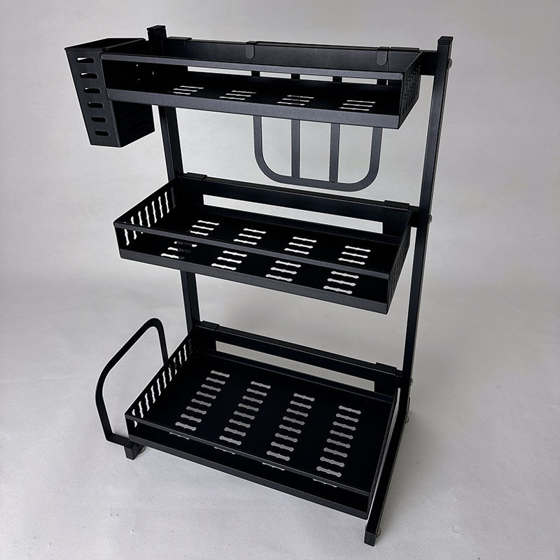Three-layer Kitchen Seasoning Storage Rack Knife Holder Chopping Board Chopsticks Holder Household Countertop Multi-layer Multi-functional Storage Rack