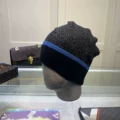 Blue embroidered hat