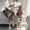 Bohemian Scandinavian Style Office Air-Conditioning Blanket Knitted Blanket Leg Blanket Shawl Dormitory Nap Small Blanket Thick