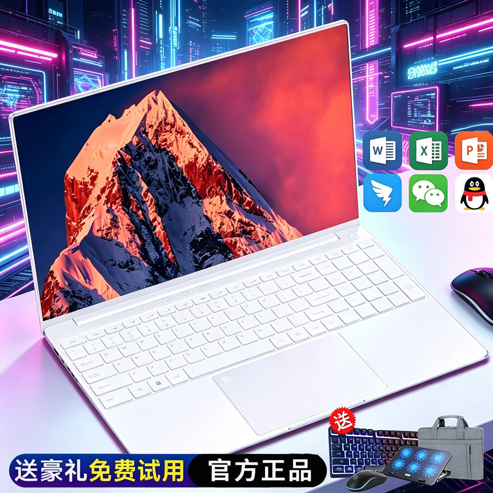 15,6-дюймовый ноутбук core i7i5 с независимым дисплеем 1T, не совсем новый офисный игровой легкий ноутбук Изображение 1