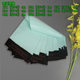 Fruit green express bag thickened in stock e-commerce logistics express packing bag wholesale logistics transit express packing bag