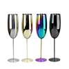 Entry Luxury Metal Goblet 304 Stainless Steel Material Champagne Glass Bar Party Bubble Wine Glass Wine suit