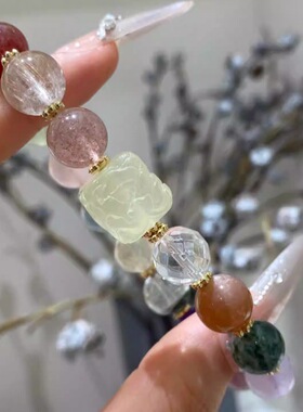 天然水晶多手链女款多手串送人礼物新中式生日礼物送女友送闺蜜