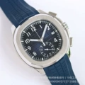 Blue Rubber Strap with White Case, Blue Dial, Silver Hands