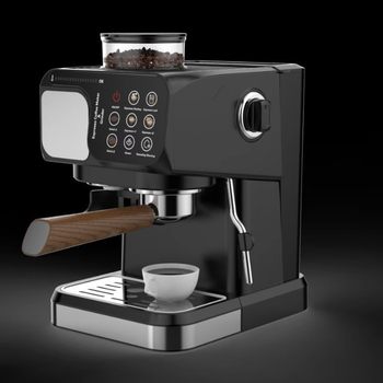Italian-Style Espresso Machine, Semi-Automatic High-Pressure Extraction, Cross-Border Home Use, Concentrated Milk Foam with Grinder, Ins-Style