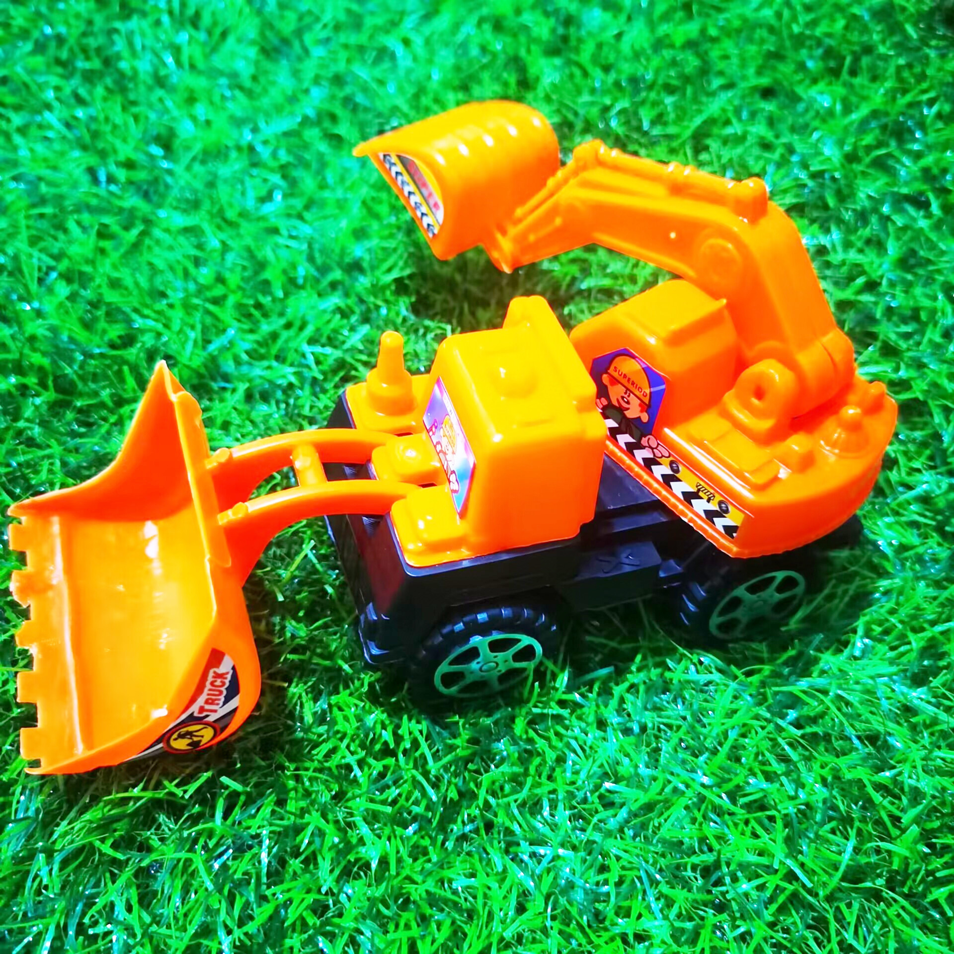 儿童挖土机程小车挖掘机惯性工程车儿童玩具车子义乌厂家地摊批发