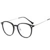 TR90 cold brown glasses women's myopia can be equipped with degrees Square round face plain beauty artifact face slimming small glasses frame
