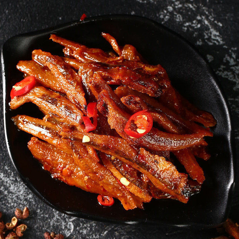 Prince Fu 12g Jumping Fish Spicy Small Fish Dried Mao Mao Fish Small Package Snacks Wholesale Hunan Specialty Factory