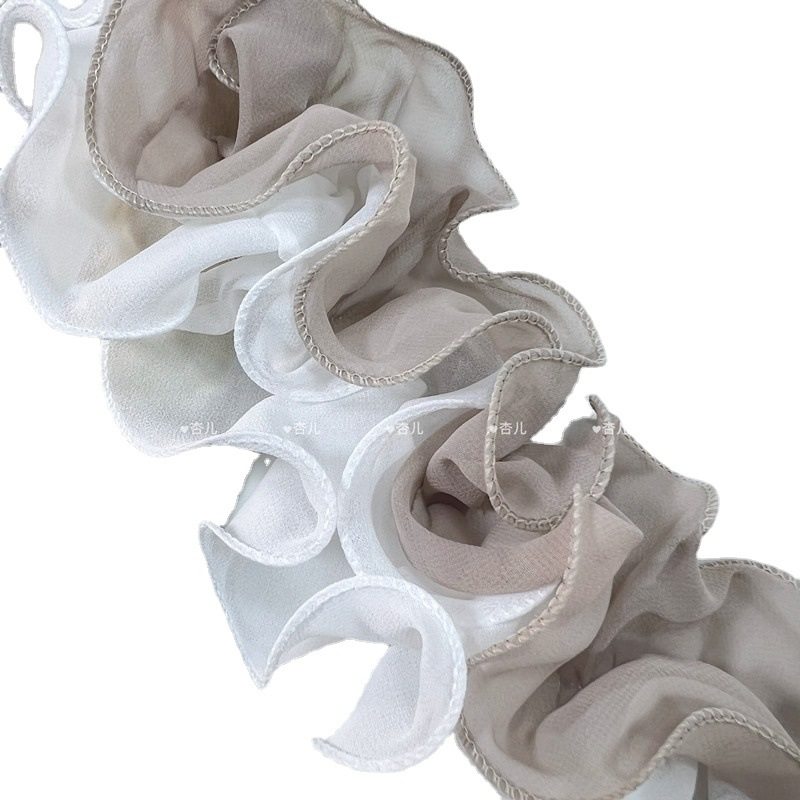 New high quality pearl chiffon two-color agaric lace curtain cuff accessories diy handmade clothing accessories