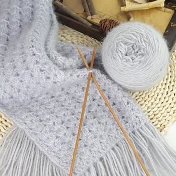 Squirrel Wool Ball Bright Velvet Thread Hand-Knitted Hat Scarf Thread Outwear Medium Thick Thread 0.15kg Large Ball Squirrel Yarn