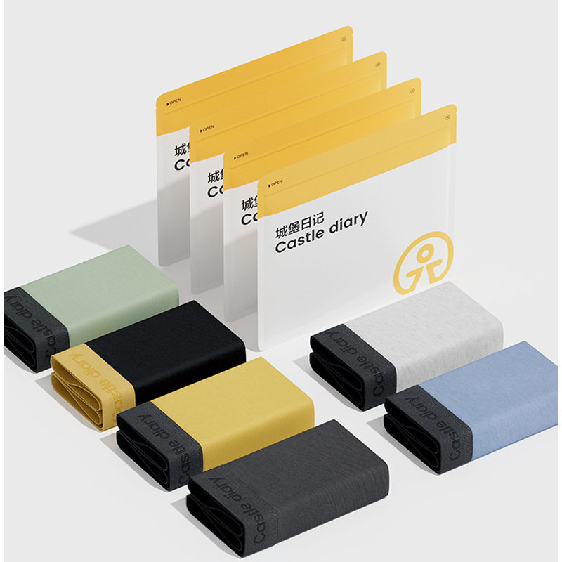 Xinjiang Long-Staple Cotton Men's Underwear New Comfortable Breathable Stretch Cotton Mid-Waist Antibacterial Bottom Crotch Briefs Underwear for Men