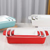 Rectangular Ceramic Baking Tray Oven Baking Tray suit Restaurant Household Kitchen High Temperature Resistant Ceramic Baking Tray