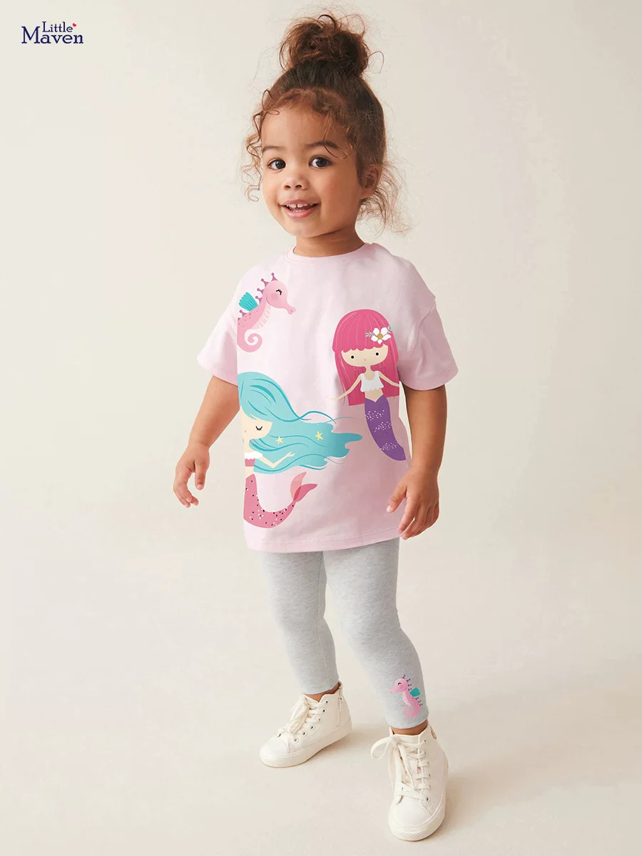 Source Kids' Clothing Factory, Year Summer New Kids' Short-sleeve Set, Cute Girls' 2-piece Outfit