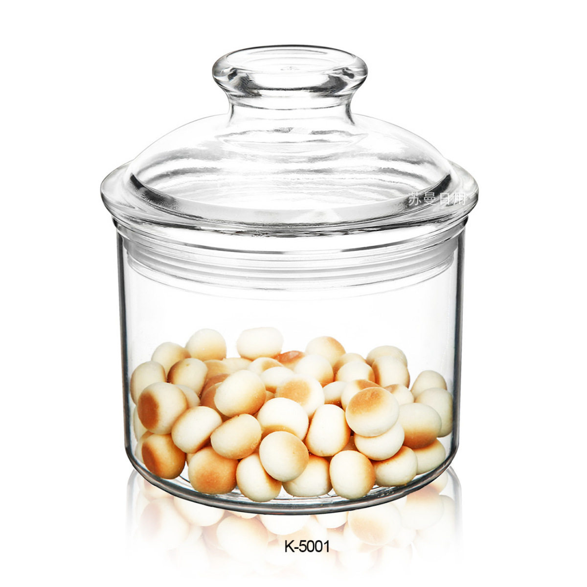Transparent Acrylic Small Sealed Jar Round Kitchen Seasoning Storage Storage Jar Coffee Bean Food Jar Sub-Bottle