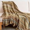 Bohemian Style Knitted Blanket, Yarn Blanket, Sofa Blanket, Office Nap Blanket, Air Conditioning Blanket, Bed End Towel, Nordic Blanket