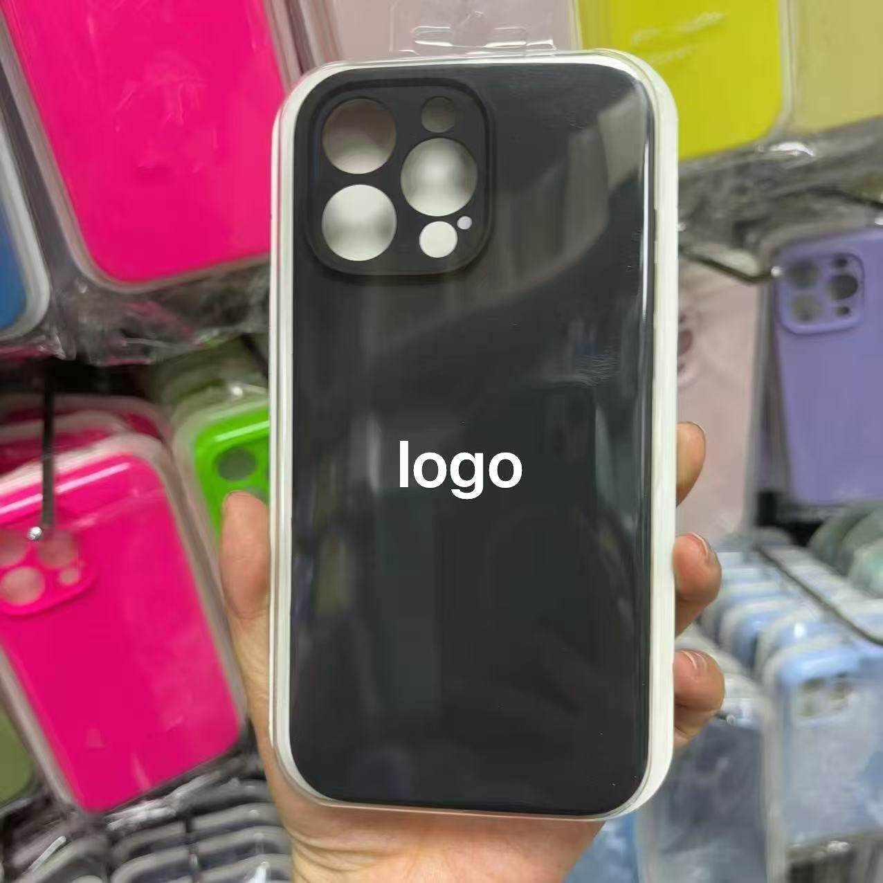 Precision Hole Liquid Silicone All-Inclusive Mobile Phone Case Suitable for Apple 17 Series Iphone15 Promax14 Simple Anti-