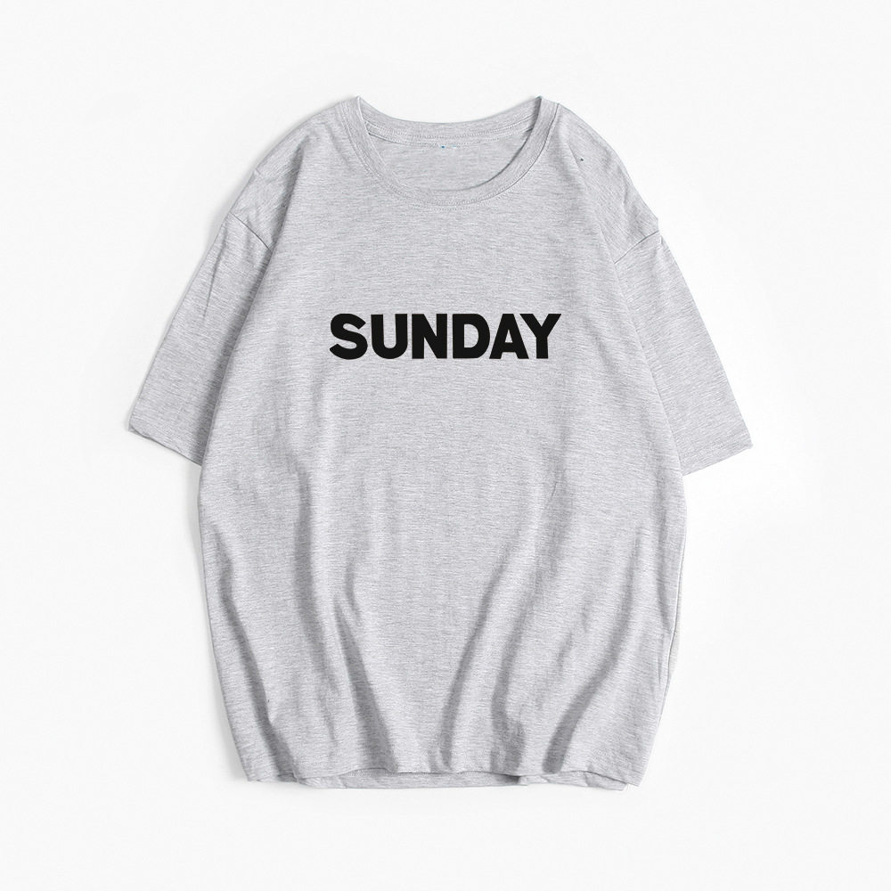 Womens Summer Graphic T Shirt Loose Fit Round Neck Short Sleeve Cotton Casual Wear for Everyday Wholesale
