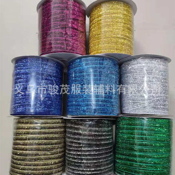 Colorful Onion Ribbon Dance Ethnic Clothing with Various Specifications, Gold and Silver Onion Ribbon, Pink Handmade Accessories, Shiny Onion Ribbon in Stock