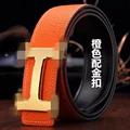 Orange gold buckle