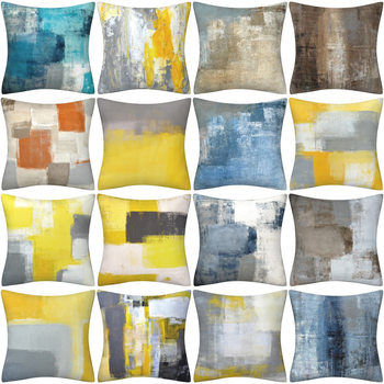 Amazon's Popular Home Decoration Pillow Modern Simple Abstract Pillow Office Sofa Cushion Cushion Cover