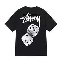 Long-Term Trend for 2025: Cross-Border Fashion Brand Street Style Stussy Printed Unisex Short-Sleeve T-Shirt, Summer Loose T-Shirt