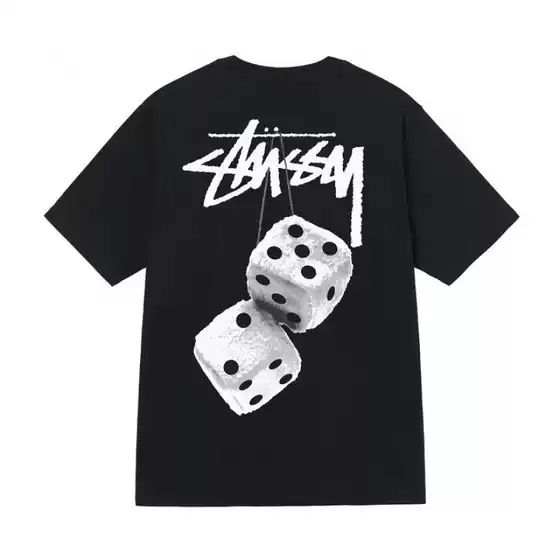 Long-Term Trend for 2025: Cross-Border Fashion Brand Street Style Stussy Printed Unisex Short-Sleeve T-Shirt, Summer Loose T-Shirt