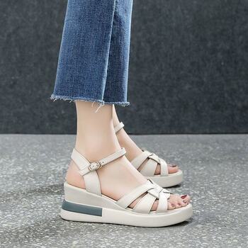 Roman Platform Sandals Women's Summer Autumn and Summer New Style Platform Shoes Fashionable High Wedge Thick plus size Women's Shoes in stock