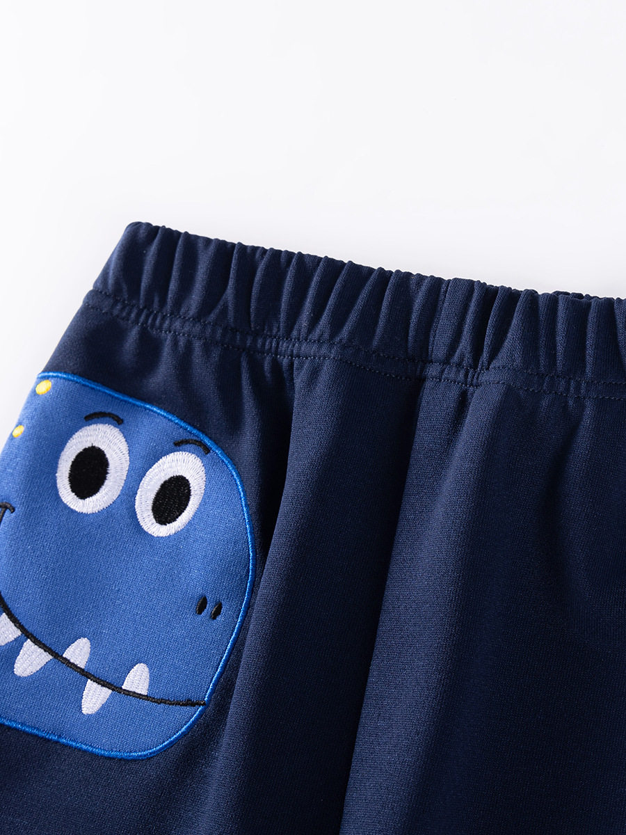 Vendita all'ingrosso set ragazzi, set bambini con cappuccio autunno, set felpa manica lunga cartone animato stile