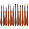 Sandalwood gourd Rod nail pen set pull line painting painting brush phototherapy check vignette gradient carving pen