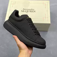 Thick-Soled Mcqueen White Shoes for Women 2025 New Ins Heightening Versatile Flats Lightweight Sneakers Casual Shoes for Men