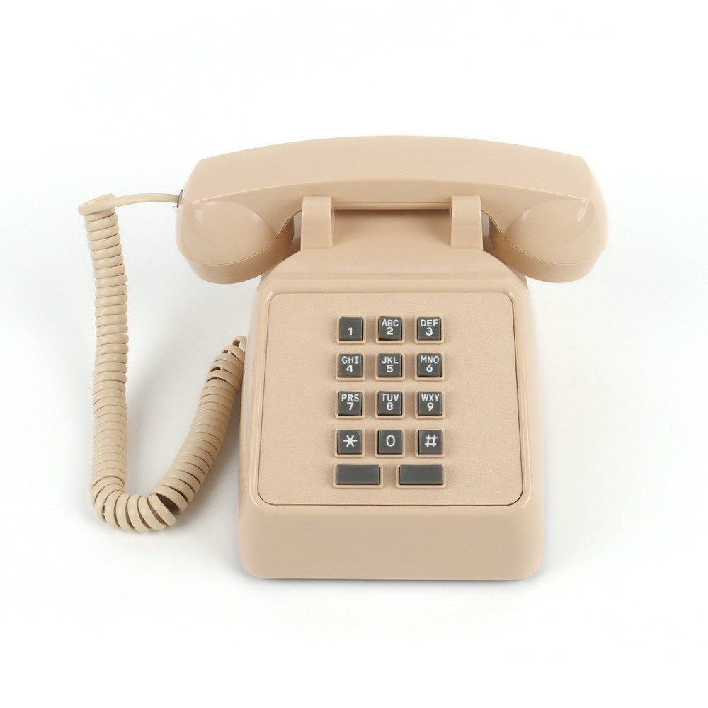 跨境复古电话机按键式電話固定座机客房办公家用酒店仿古电话厂家