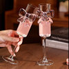 Good-Looking and Cute White Wine Glass, Juice Crystal Cup, Goblet, Cocktail Glass, Tipsy Butterfly Champagne Glass