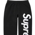 A309 black with white letters (large letter pants)