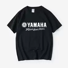 Yamaha Motorcycle Cycling T-shirt Short-sleeved Crewneck Summer Men's and Women's Couple Jacket Loose Half-sleeved Printed Clothes