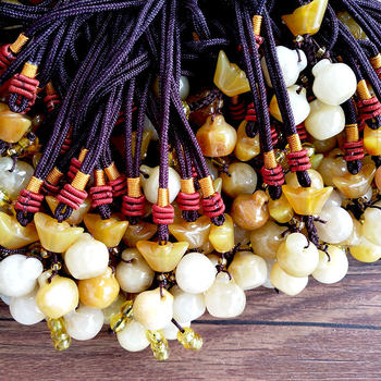 Jade pendant Apple pendant horn comb gourd peanut jewelry crafts wooden comb pendant stall bag ornaments