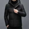 2025 Winter New Men's Casual down Jacket Thickened Warm Hooded Middle-Aged Men's Duck down Dad Jacket
