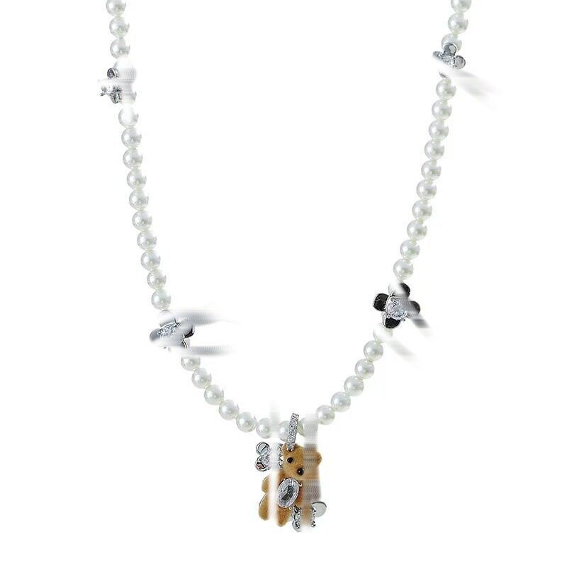 2mmベアネックレス E327