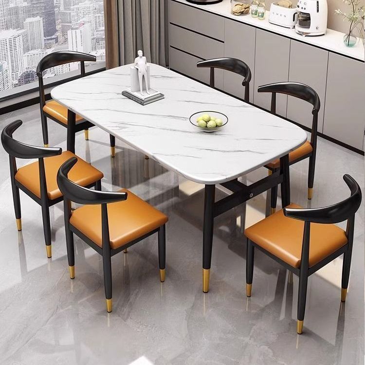 家用餐桌简易组合小户型饭桌出租房简约桌子长方形商用现款扁桌