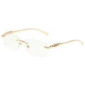 Gold frame white flat