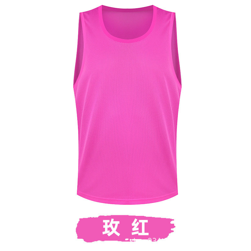 跨境网眼对抗服儿童足球训练背心团建户外拓展活动广告号码服印制