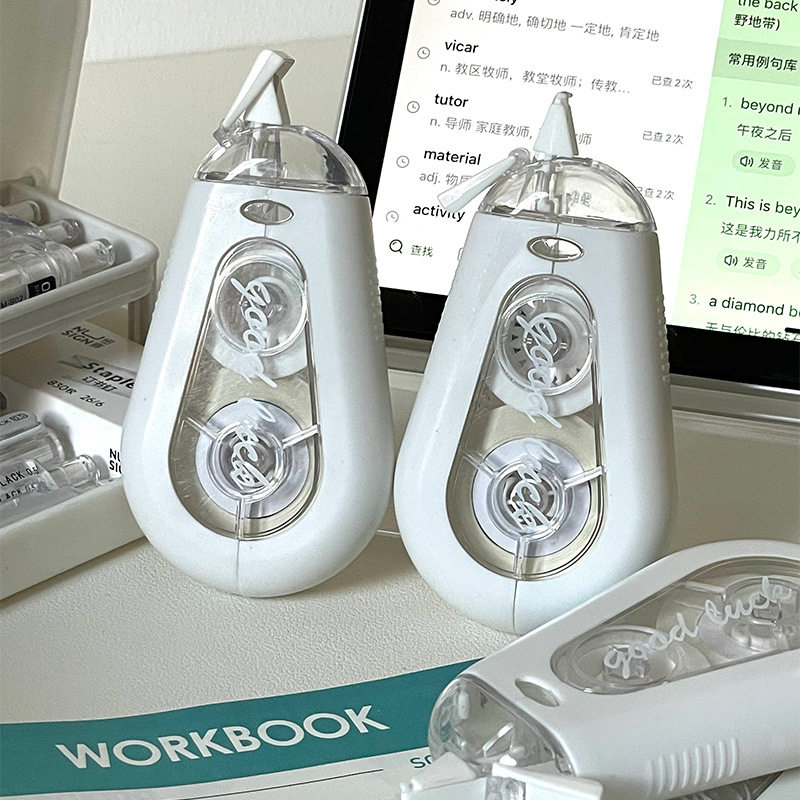 Ins Anti-Fall Correction Tape Large Capacity Correction Tape for Students Silent Smooth Flip-Top Correction Tape