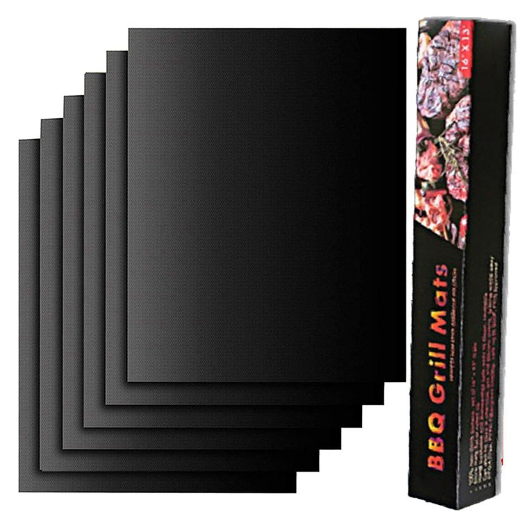 Fiberglass Non-stick High Temperature Resistant BBQ Barbecue Mat Outdoor Barbecue Mat Teflon Oven Mat Set Barbecue Mat