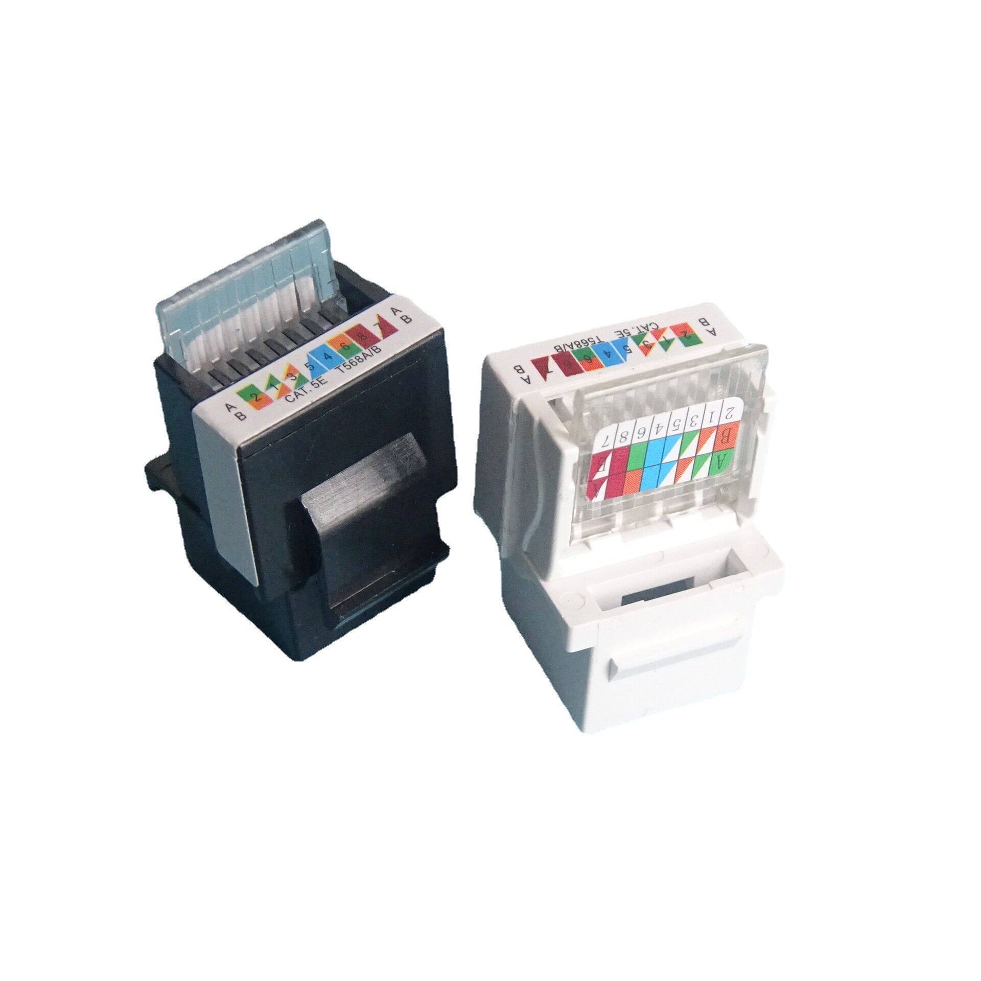 CAT5E免打超五类网络信息模块电脑RJ45接口网线插座布线面板配件