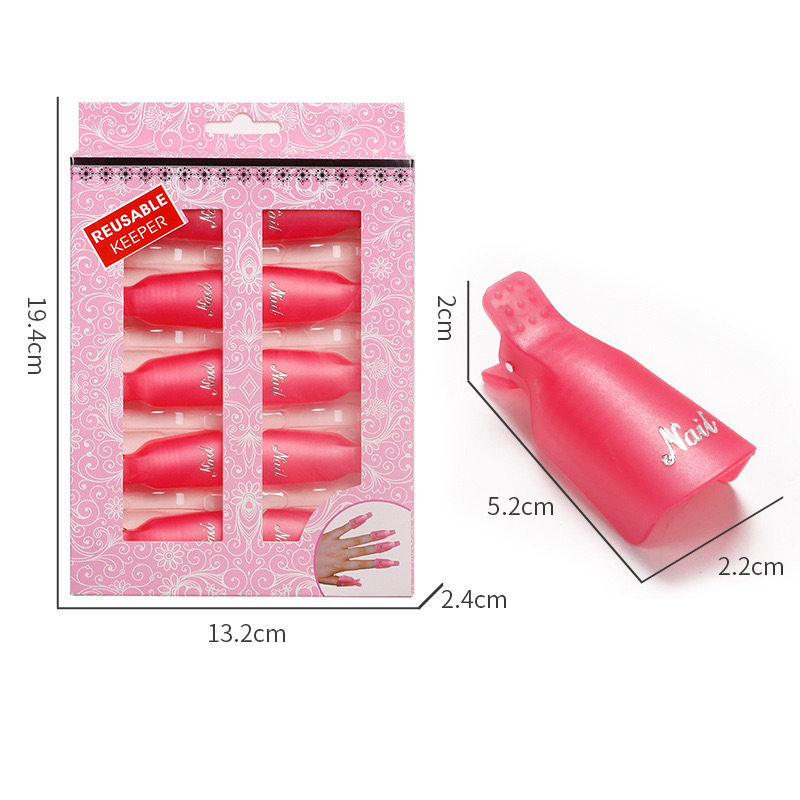 Manicure Tools Multi-Color Nail Polish Remover Clip Nail Polish Remover Bag Shop Nail Polish Remover Towel Nail Polish Remover Glue Nail Polish Remover Cotton Tinfoil Clip Set